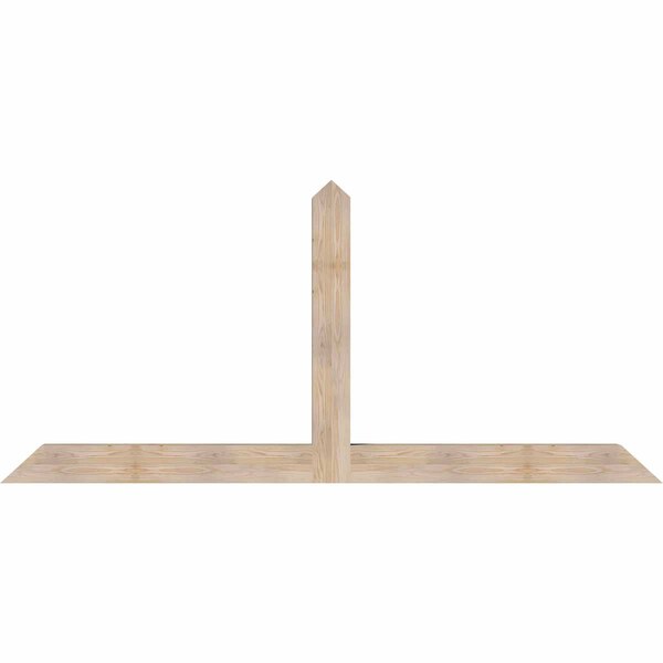 Ekena Millwork Portland Smooth Timber Gable Bracket, Douglas Fir, 96"W x 44"H x 5 1/2"D x 5 1/2"F, 11/12 Pitch GBW096X44X0606POR00SDF - main